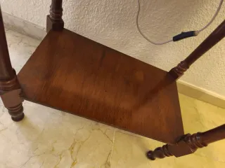 Mesita auxiliar madera con cajón