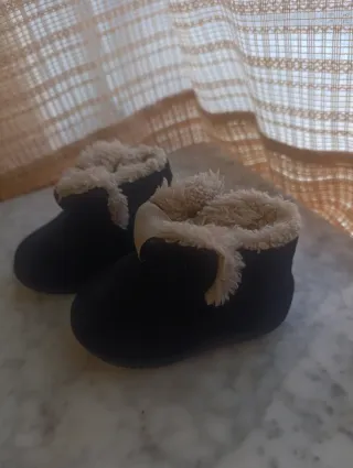 Botines niña negros forrados
