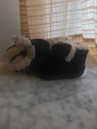 Botines niña negros forrados