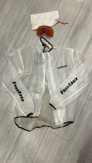 Chubasquero HEBO transparente refollao