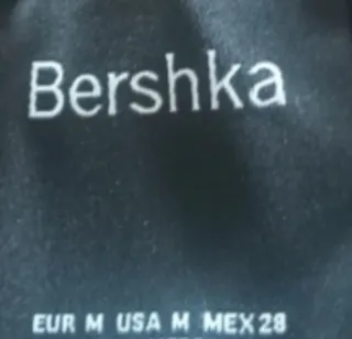 Abito corto donna Bershka nero