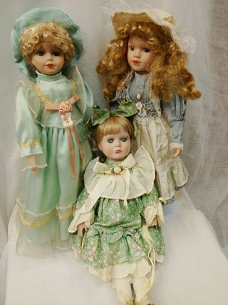 Bambole in porcellana vintage