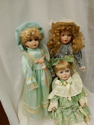 Bambole in porcellana vintage