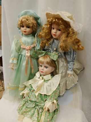 Bambole in porcellana vintage