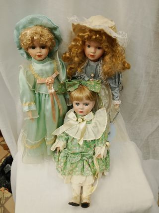 Bambole in porcellana vintage