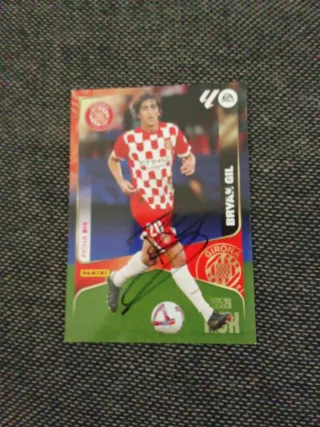 Cromo firmado Bryan Gil Girona FC