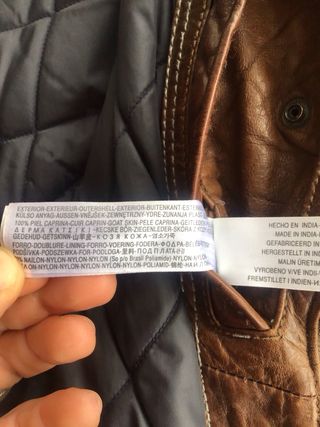 Chaleco de hombre Massimo Dutti de Piel Marrón
