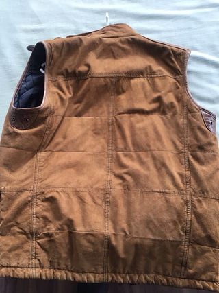 Chaleco de hombre Massimo Dutti de Piel Marrón