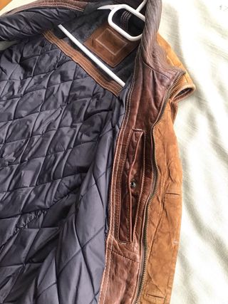 Chaleco de hombre Massimo Dutti de Piel Marrón