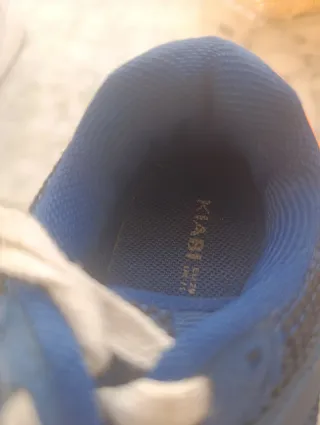 Zapatillas deportivas niño azul y naranja