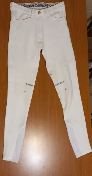 Pantaloni invernale da equitazione bianchi donna