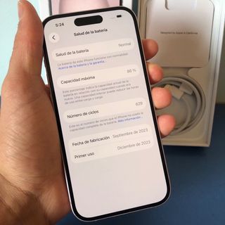 iPhone 15 Rosa 128GB 85% Batería