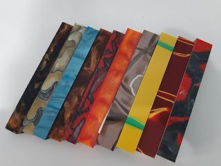 Barritas acrílicas para torno.