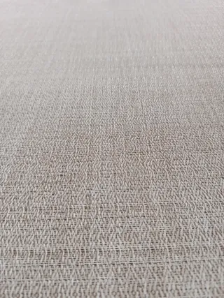 Alfombra vinilo redonda beige