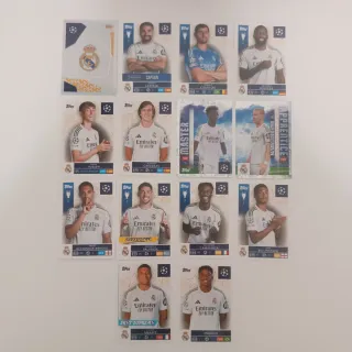 Topps Champions 25-26 Lote 14 stickers Real Madrid