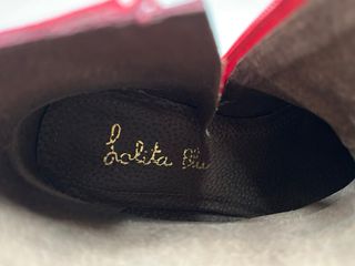 Botines rojos con flecos Talla 38