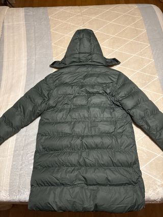 Chaquetón largo verde talla M