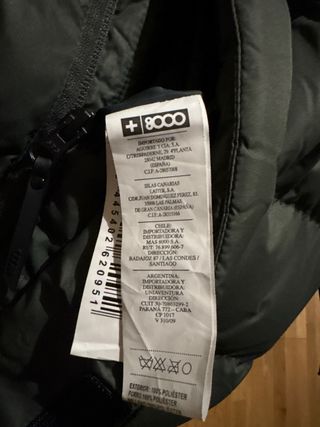 Chaquetón largo verde talla M