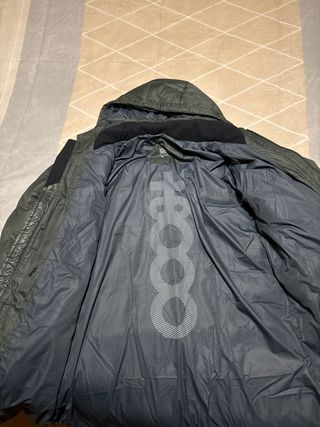 Chaquetón largo verde talla M