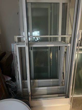 Ventanas correderas blancas semi nuevas, s