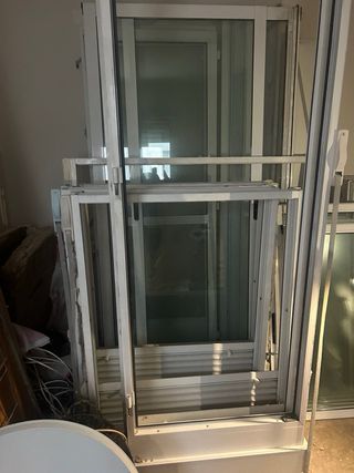 Ventanas correderas blancas semi nuevas, s