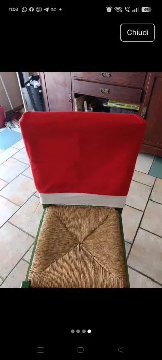 6 Copri sedia Babbo Natale