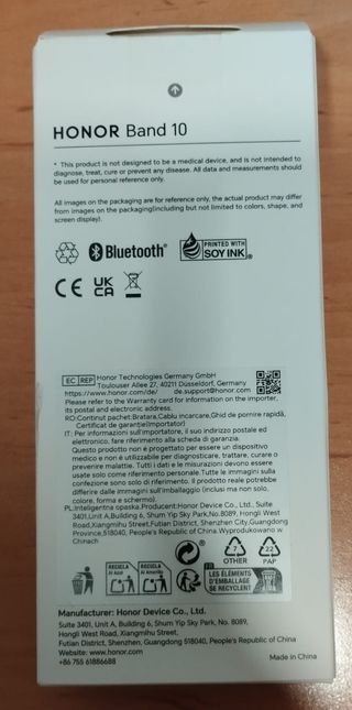 Honor Band 10 Smartwatch Negro