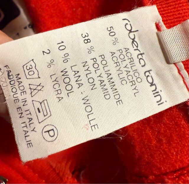 Calça de esqui Roberta Tonini T I 44 vermelho chic