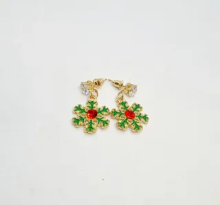 Pendientes Copo Nieve Navidad