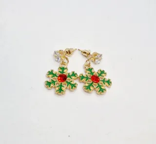 Pendientes Copo Nieve Navidad