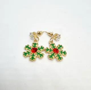 Pendientes Copo Nieve Navidad