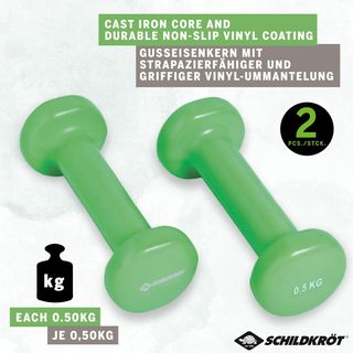 Schildkröt Set de 2 Mancuernas de Vinilo 0.5Kg