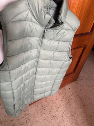 Chaleco acolchado hombre verde