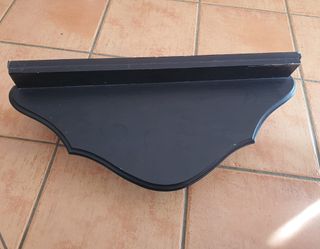 Peana-Perchero Madera Blanco y Azul