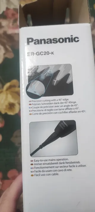 Maquinilla Cortapelo Panasonic Negra sin uso