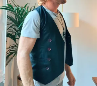 Chaleco negro de vestir