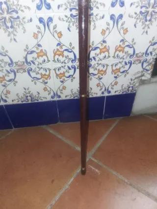 Bastón antiguo con empuñadura de pato