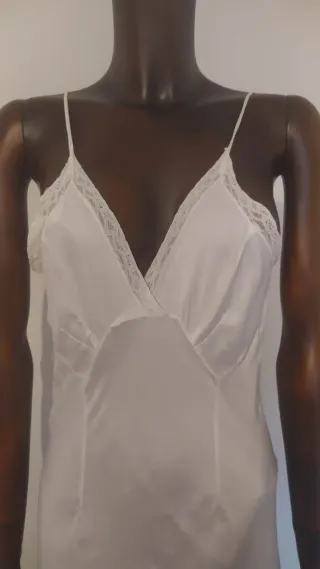 Sottoveste vintage anni 70 pizzo