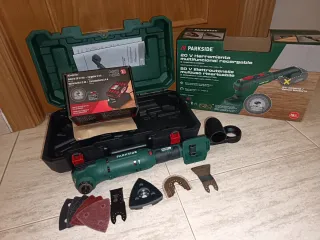 Multiherramienta Parkside 20V + Accesorios