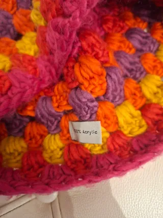 Gorro y bufanda de lana de  mujer