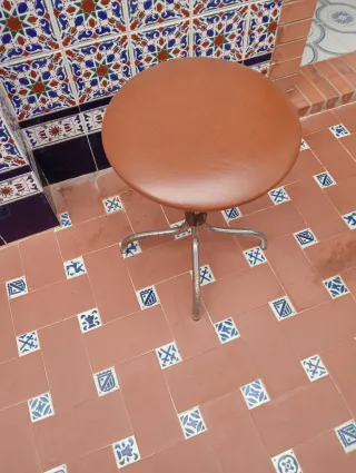 Banqueta alta metal y madera