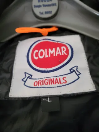 Piumino Colmar nero taglia L senza cappuccio.