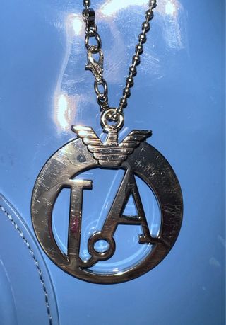 Borsa Giorgio Armani blu vernice