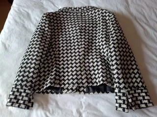 Americana mujer estampado pata de gallo