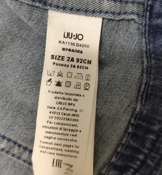 Liu Jo Kids Giacca Jeans Bambina 2anni