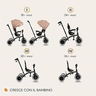 Triciclo LIONELO Tris Plus Paseo Bebé