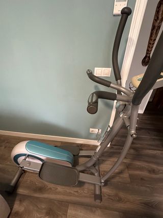 Bicicleta Elíptica Gris y Azul Decathlon