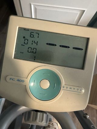 Bicicleta Elíptica Gris y Azul Decathlon