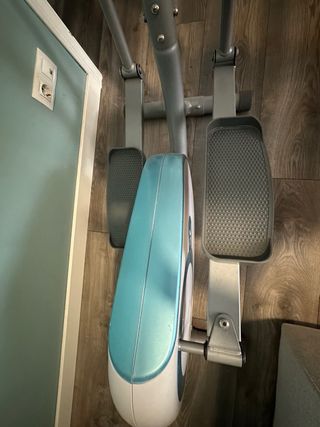 Bicicleta Elíptica Gris y Azul Decathlon