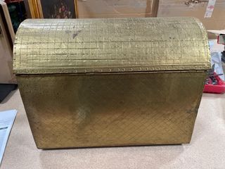 Arca joyero latón 2 cajones 37 x 29 x 20